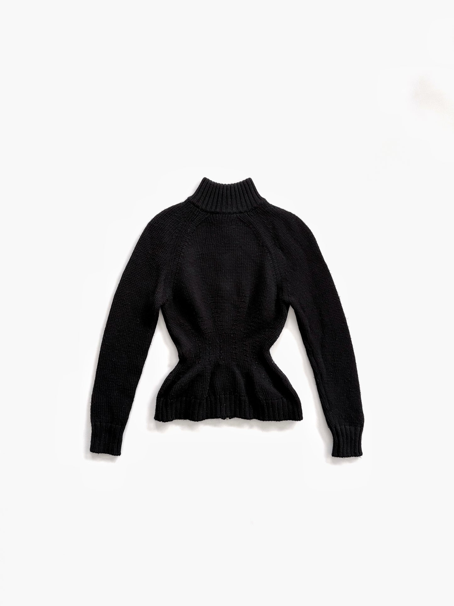 '90s Lawrence Steele Produced by Miss Deanna Zip-up Cardigan in Wool