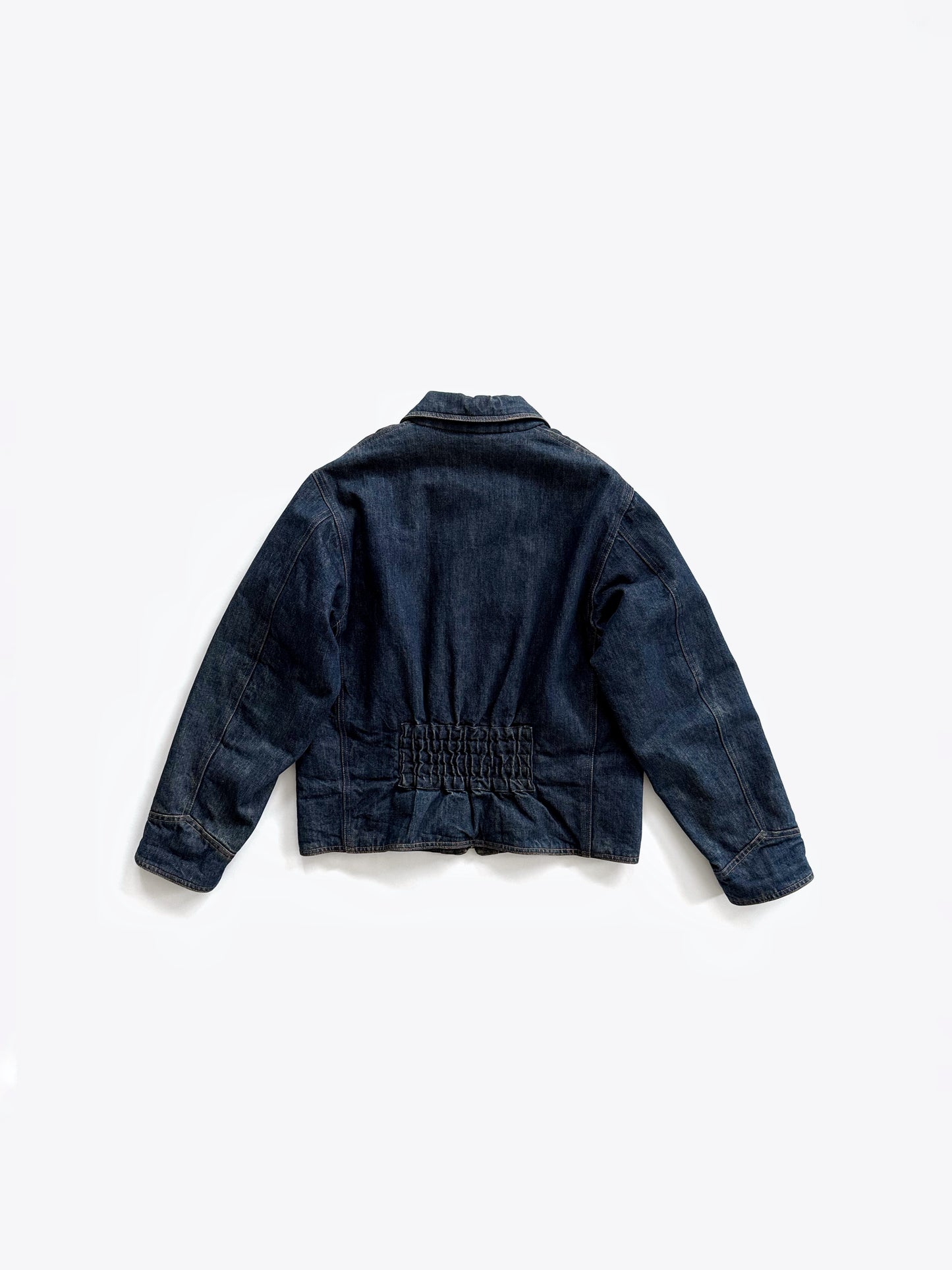 '70s Giorgio Armani Puffer Jacket in Denim