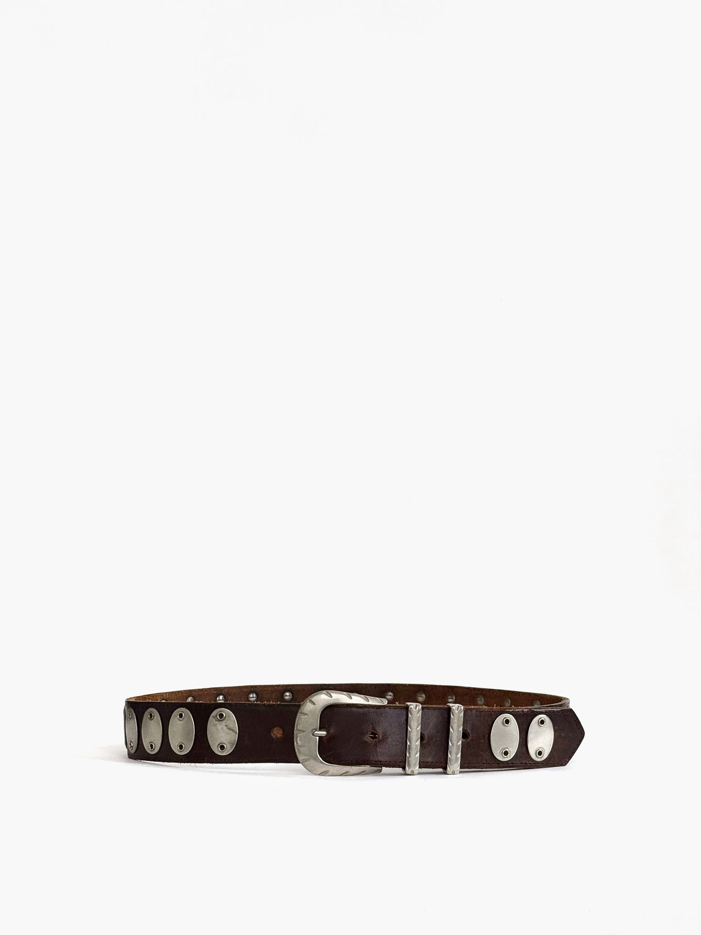 Medallion Belt in Leather