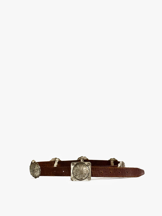 Ralph Lauren Concho Belt in Leather