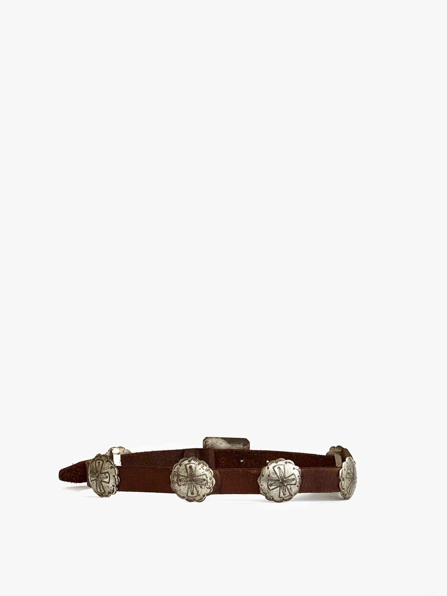 Ralph Lauren Concho Belt in Leather