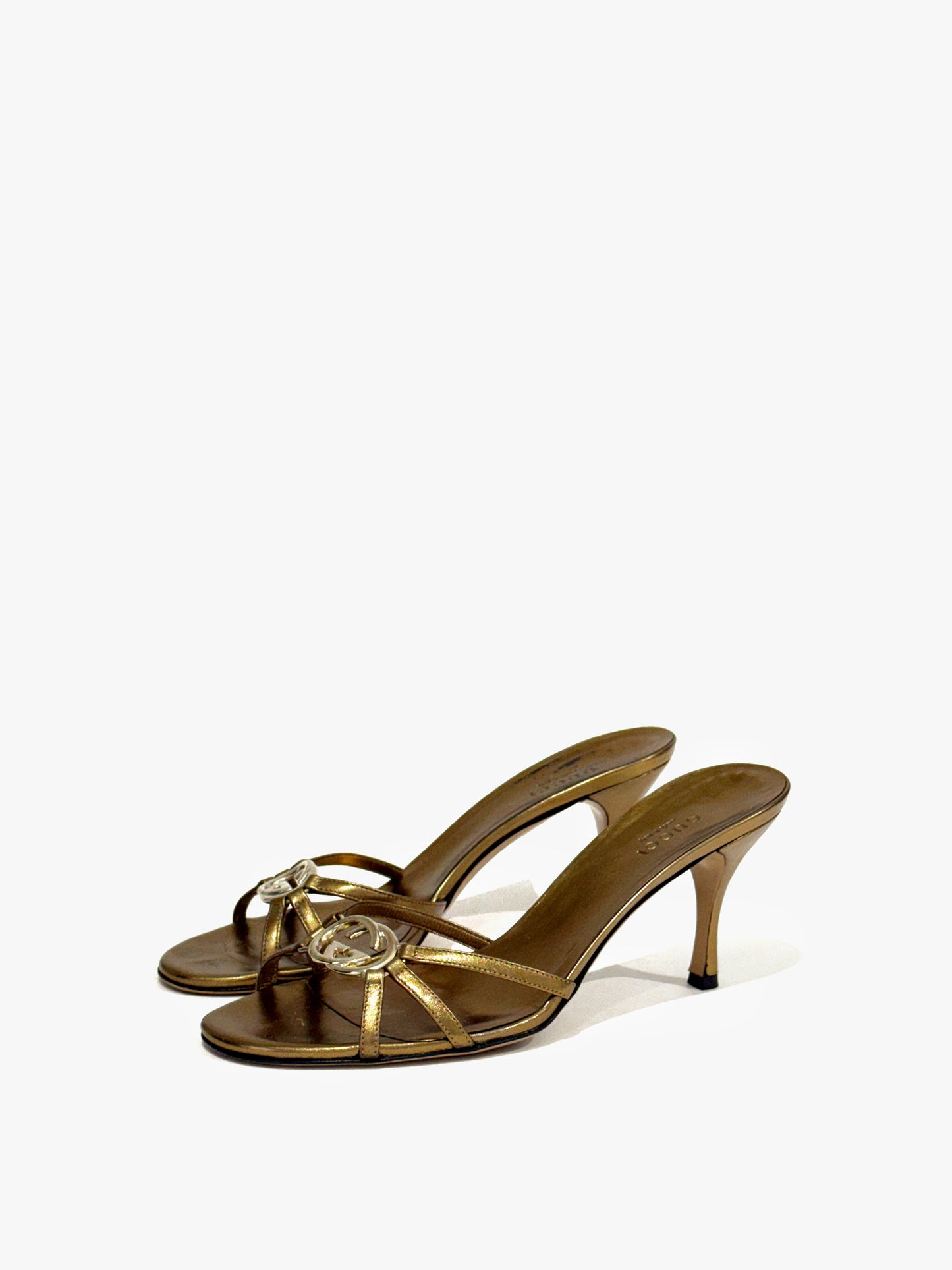 Gucci Double G Sandals in Leather
