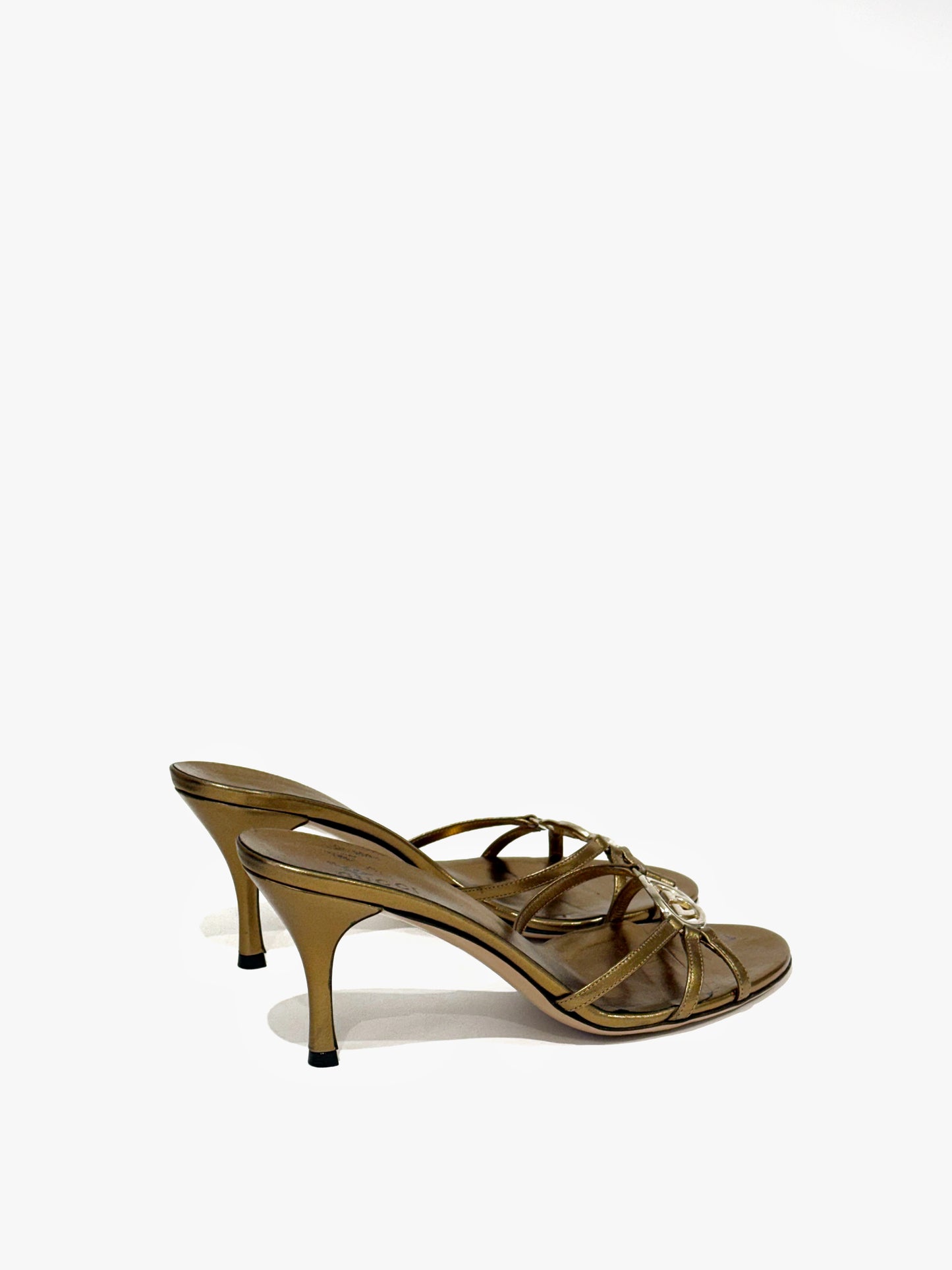 Gucci Double G Sandals in Leather