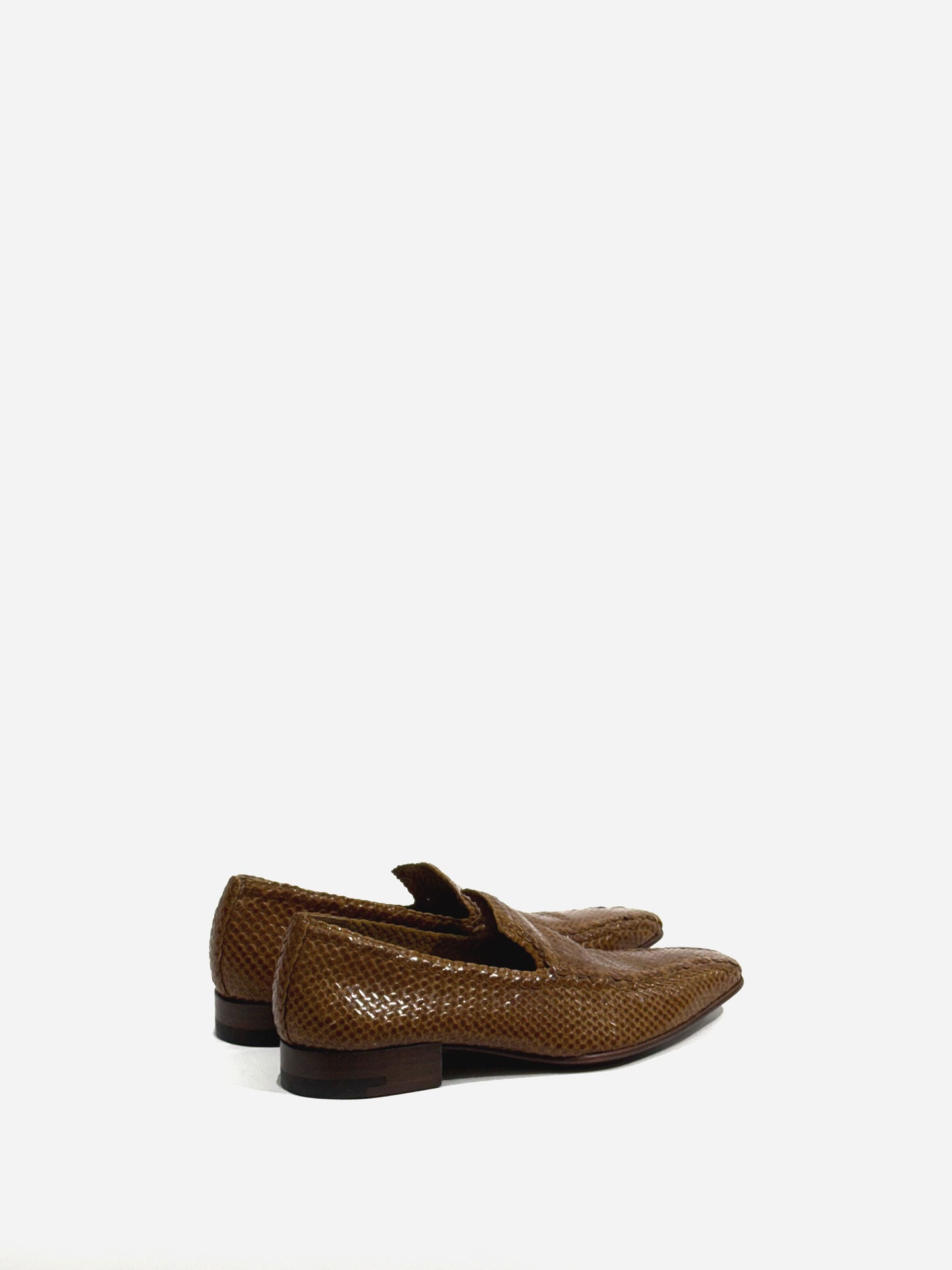 NOS A.Testoni Woven Loafers in Leather