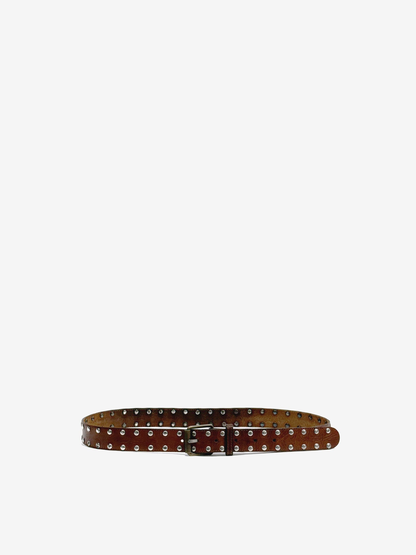 '80s Giorgio Armani Studs Belt in Leather