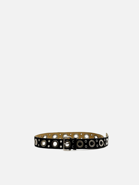 Prada Grommet Belt in Suede