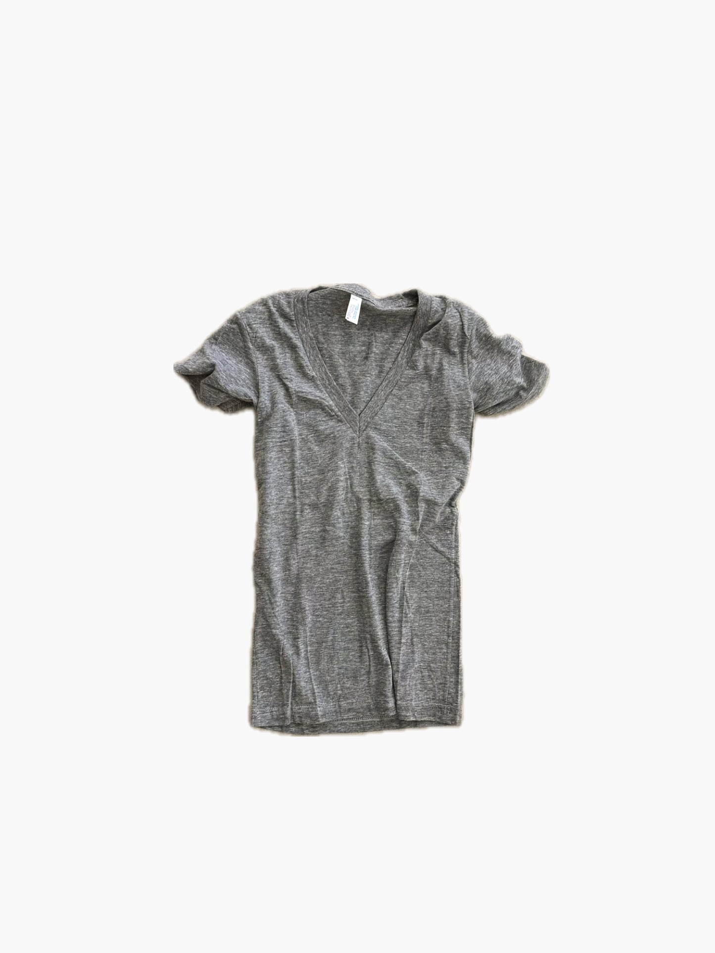 NOS '10s American Apparel V-neck T-shirts in Polyester Cotton Rayon